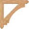 Ekena Millwork Imperial Arts and Crafts Smooth Bracket w/ Offset Brace, Western Red Cedar, 7 1/2"W x 46"D x 46"H BKT0806X46X46IMP03SWR - alternate 2